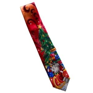 J. Jerry Garcia The Fox Trot Santa Christmas Tie